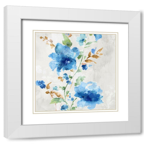 Breath of the Spring I White Modern Wood Framed Art Print with Double Matting by Watts, Eva