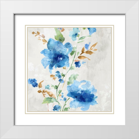 Breath of the Spring I White Modern Wood Framed Art Print with Double Matting by Watts, Eva