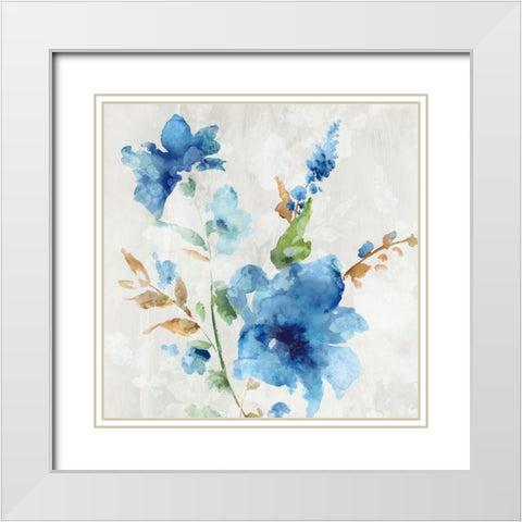 Breath of the Spring II White Modern Wood Framed Art Print with Double Matting by Watts, Eva