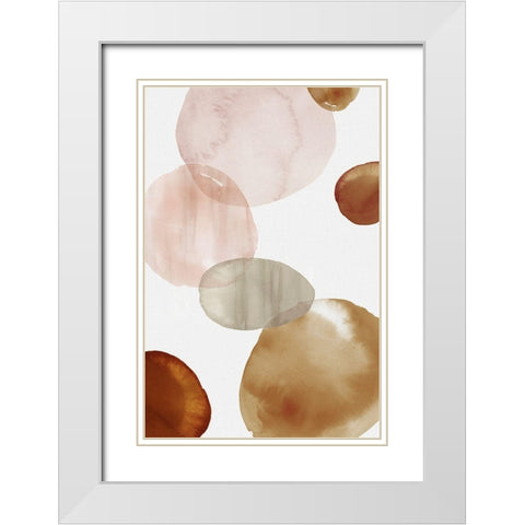 Floating Up II White Modern Wood Framed Art Print with Double Matting by Watts, Eva