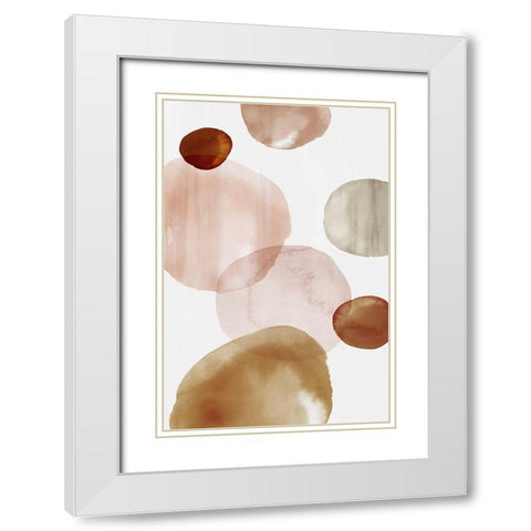 Floating Up III White Modern Wood Framed Art Print with Double Matting by Watts, Eva