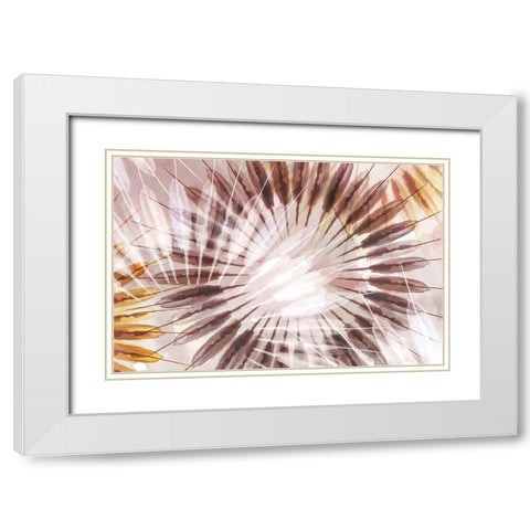 Dance of the Rays II White Modern Wood Framed Art Print with Double Matting by Watts, Eva