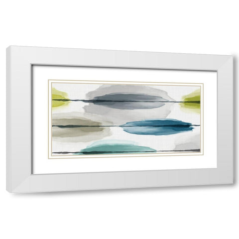 Follow Beside  White Modern Wood Framed Art Print with Double Matting by Watts, Eva