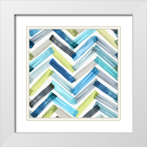 Balancing Act II White Modern Wood Framed Art Print with Double Matting by Watts, Eva