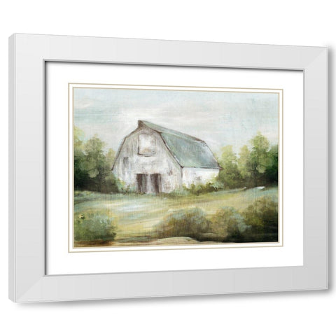 Homestead MemoriesÂ  White Modern Wood Framed Art Print with Double Matting by Watts, Eva