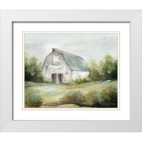 Homestead MemoriesÂ  White Modern Wood Framed Art Print with Double Matting by Watts, Eva