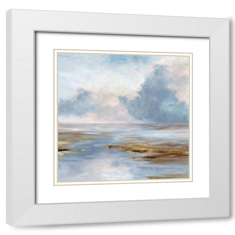 Accomplishment White Modern Wood Framed Art Print with Double Matting by Watts, Eva