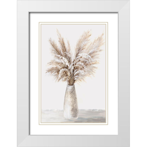 Pompette I  White Modern Wood Framed Art Print with Double Matting by Watts, Eva