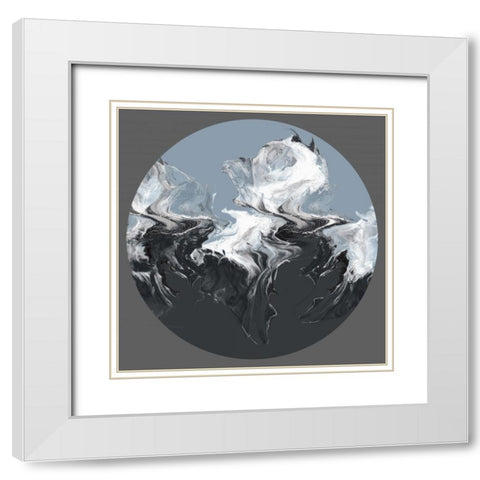 Centered Composed IÂ  White Modern Wood Framed Art Print with Double Matting by Watts, Eva