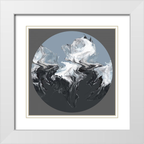 Centered Composed IÂ  White Modern Wood Framed Art Print with Double Matting by Watts, Eva