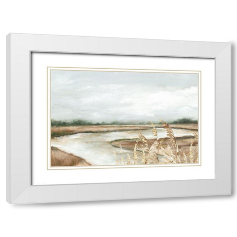 Loving Fall I  White Modern Wood Framed Art Print with Double Matting by Watts, Eva