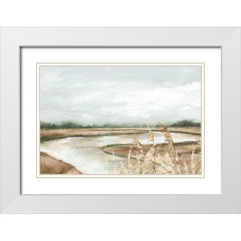 Loving Fall I  White Modern Wood Framed Art Print with Double Matting by Watts, Eva