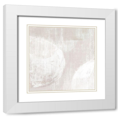 Nordic Neutral  White Modern Wood Framed Art Print with Double Matting by Watts, Eva