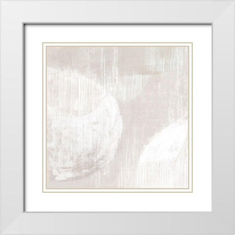 Nordic Neutral  White Modern Wood Framed Art Print with Double Matting by Watts, Eva