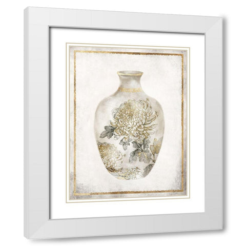 Priceless Vase I  White Modern Wood Framed Art Print with Double Matting by Watts, Eva