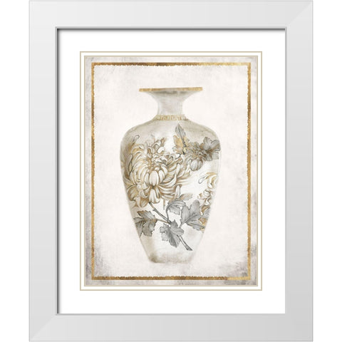 Priceless Vase II White Modern Wood Framed Art Print with Double Matting by Watts, Eva