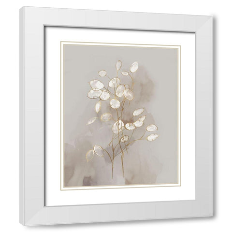 Transparent I  White Modern Wood Framed Art Print with Double Matting by Watts, Eva