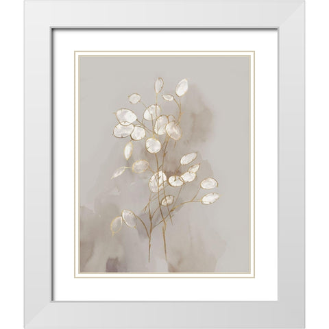 Transparent I  White Modern Wood Framed Art Print with Double Matting by Watts, Eva