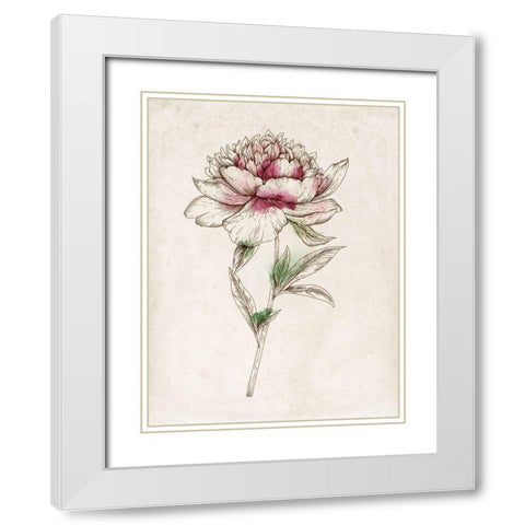Sophistication I  White Modern Wood Framed Art Print with Double Matting by Watts, Eva