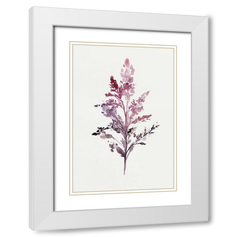 Botanical II White Modern Wood Framed Art Print with Double Matting by Isabelle Z