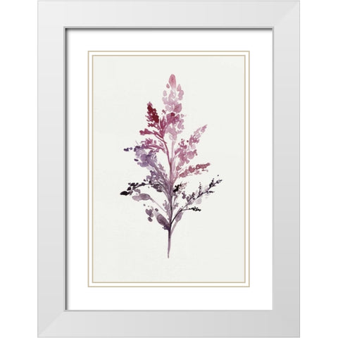 Botanical II White Modern Wood Framed Art Print with Double Matting by Isabelle Z