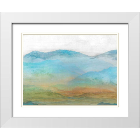 Panorama I White Modern Wood Framed Art Print with Double Matting by Isabelle Z