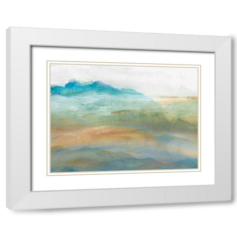 Panorama II White Modern Wood Framed Art Print with Double Matting by Isabelle Z