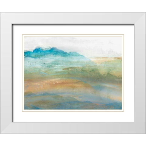 Panorama II White Modern Wood Framed Art Print with Double Matting by Isabelle Z