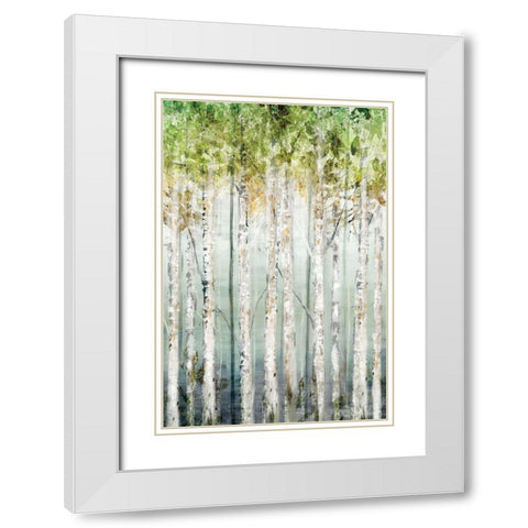 Enlightened Moment II White Modern Wood Framed Art Print with Double Matting by Isabelle Z