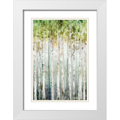 Enlightened Moment II White Modern Wood Framed Art Print with Double Matting by Isabelle Z