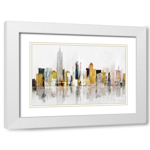 Towering Over Buildings III White Modern Wood Framed Art Print with Double Matting by Isabelle Z