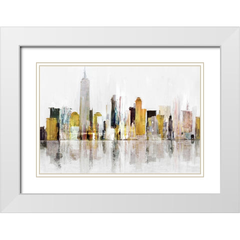 Towering Over Buildings III White Modern Wood Framed Art Print with Double Matting by Isabelle Z