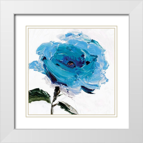 Sherry I  White Modern Wood Framed Art Print with Double Matting by Isabelle Z