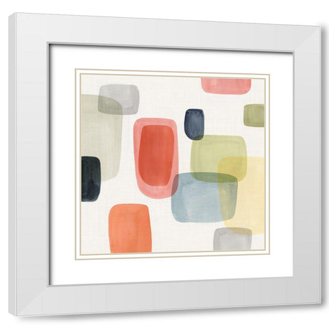 Commerce II White Modern Wood Framed Art Print with Double Matting by Isabelle Z