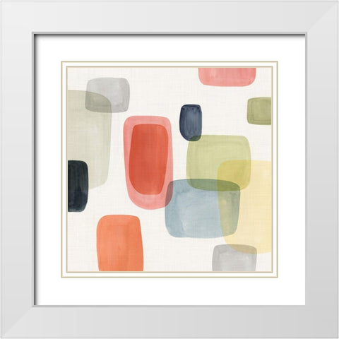 Commerce II White Modern Wood Framed Art Print with Double Matting by Isabelle Z