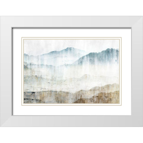 Beneath I White Modern Wood Framed Art Print with Double Matting by Isabelle Z