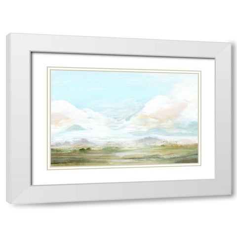 Habit I White Modern Wood Framed Art Print with Double Matting by Isabelle Z