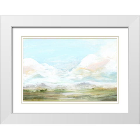 Habit I White Modern Wood Framed Art Print with Double Matting by Isabelle Z