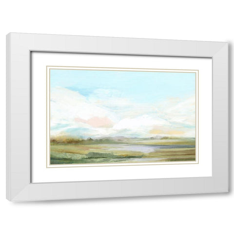 Habit II White Modern Wood Framed Art Print with Double Matting by Isabelle Z