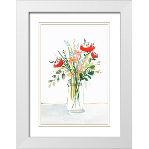 Spring Clean I  White Modern Wood Framed Art Print with Double Matting by Isabelle Z
