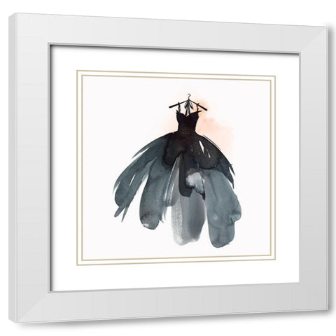 Little Black Dress I  White Modern Wood Framed Art Print with Double Matting by Isabelle Z