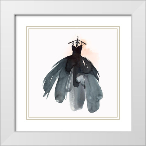 Little Black Dress I  White Modern Wood Framed Art Print with Double Matting by Isabelle Z