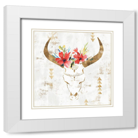 Oddity I  White Modern Wood Framed Art Print with Double Matting by Isabelle Z