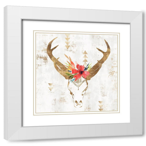 Oddity II  White Modern Wood Framed Art Print with Double Matting by Isabelle Z