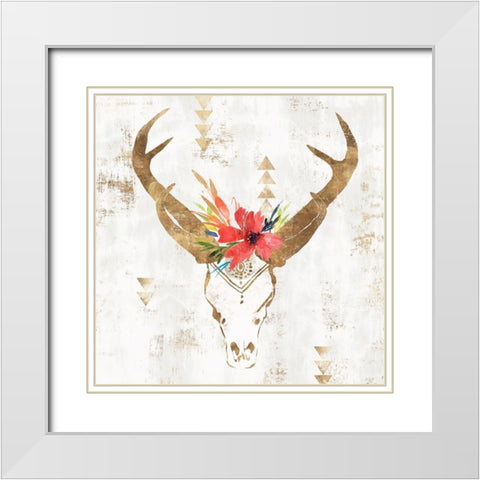 Oddity II  White Modern Wood Framed Art Print with Double Matting by Isabelle Z