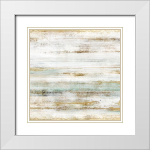 Alto II White Modern Wood Framed Art Print with Double Matting by Isabelle Z