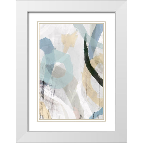 Stillness I  White Modern Wood Framed Art Print with Double Matting by Isabelle Z