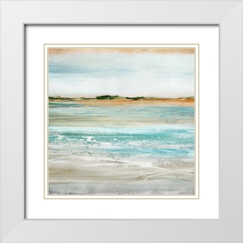 Retrospective I  White Modern Wood Framed Art Print with Double Matting by Isabelle Z