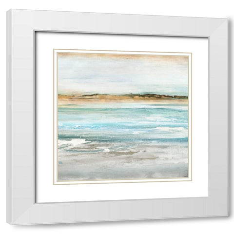 Retrospective II  White Modern Wood Framed Art Print with Double Matting by Isabelle Z