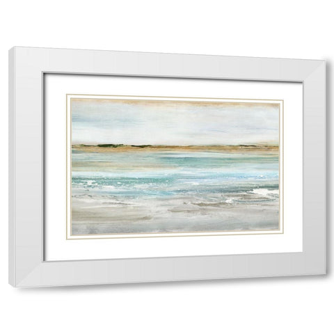 Retrospective III  White Modern Wood Framed Art Print with Double Matting by Isabelle Z